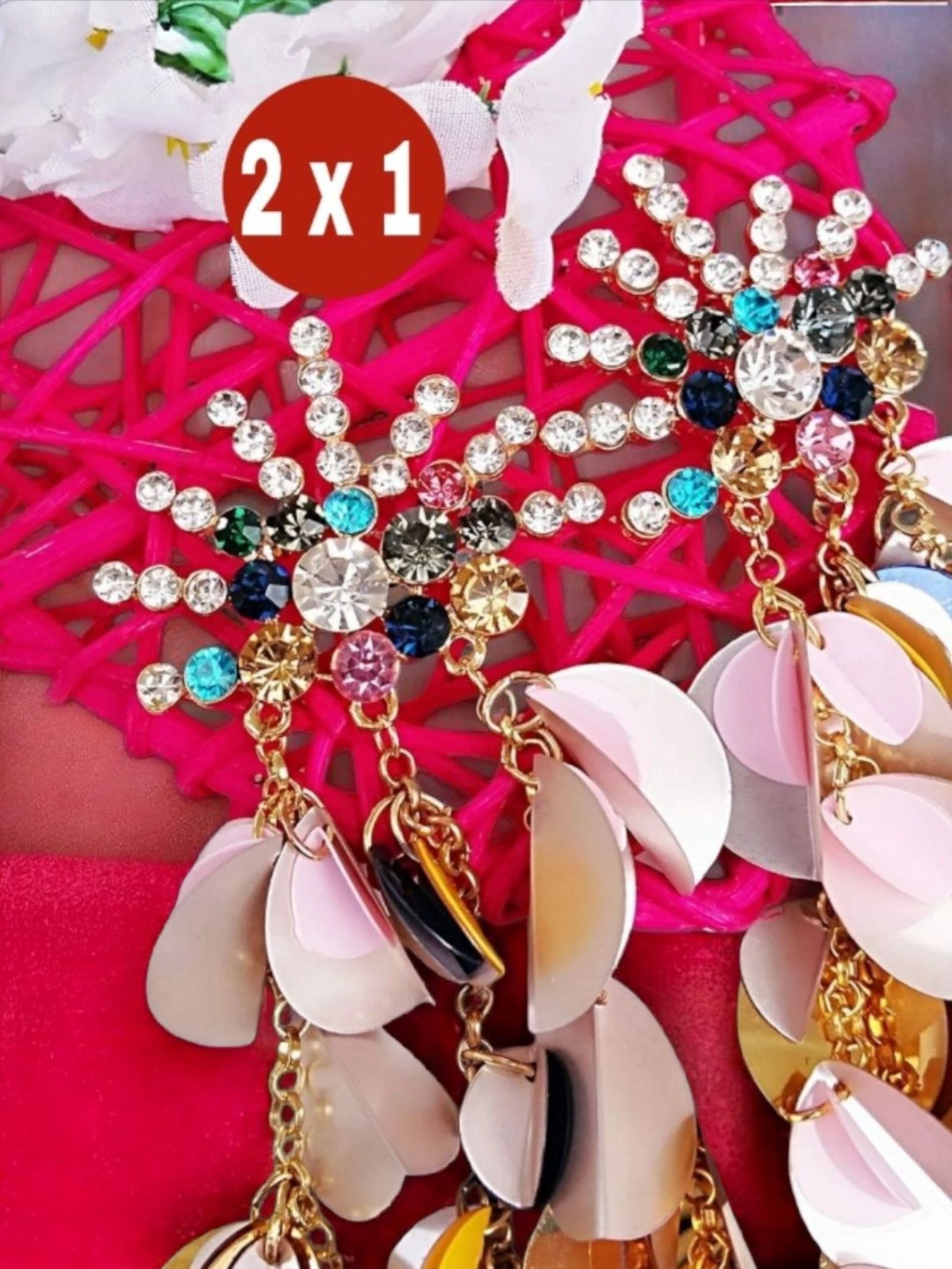 2x1pendientes multicolor 2x1  – photo 2